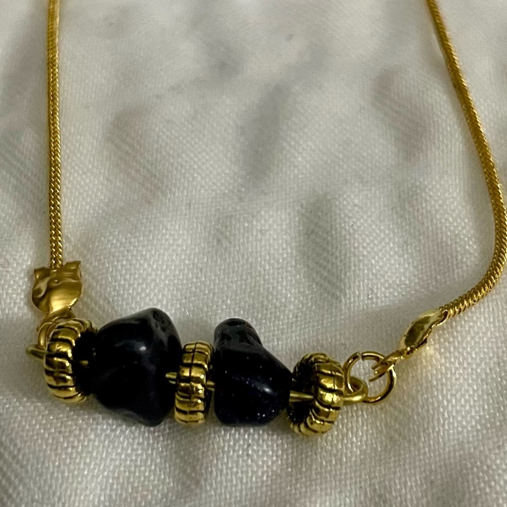 Blue Sand Stone Necklace